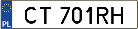 Trailer License Plate